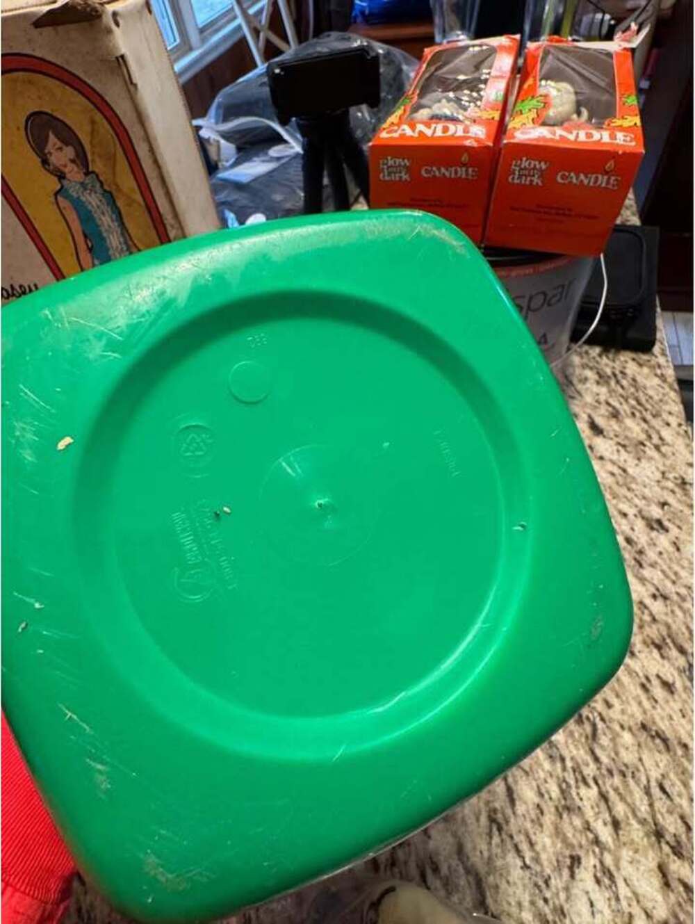 VINTAGE 90s CARDINAL PLASTIC HALLOWEEN BUCKET GHOSTS PUMPKIN WITCH - Picture 3 of 4